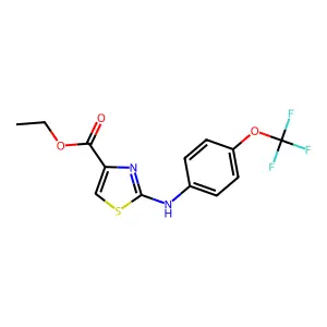 Ethyl 4-((4-(trifluoromethoxy)phenyl)amino)-3,5-thiazolecarboxylate structure