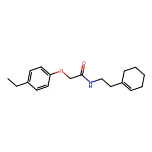 N-[2-(1-cyclohexen-1-yl)ethyl]-2-(4-ethylphenoxy)acetamide structure