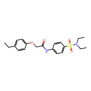N-[4-(diethylsulfamoyl)phenyl]-2-(4-ethylphenoxy)acetamide structure