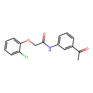N-(3-乙酰基苯基)-2-(2-氯苯氧基)乙酰胺 structure