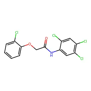 2-(2-chlorophenoxy)-N-(2,4,5-trichlorophenyl)acetamide structure