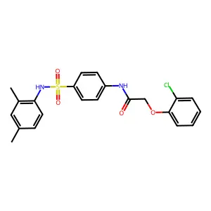 2-(2-chlorophenoxy)-N-[4-[(2,4-dimethylphenyl)sulfamoyl]phenyl]acetamide structure