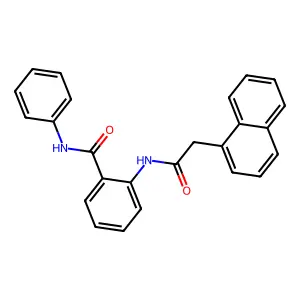 2-[(1-萘基乙酰基)氨基]-N-苯基苯甲酰胺 structure