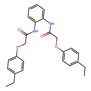 2-(4-ethylphenoxy)-N-[2-[[2-(4-ethylphenoxy)acetyl]amino]phenyl]acetamide structure