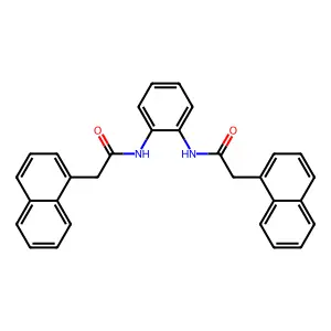 2-naphthalen-1-yl-N-[2-[(2-naphthalen-1-ylacetyl)amino]phenyl]acetamide structure