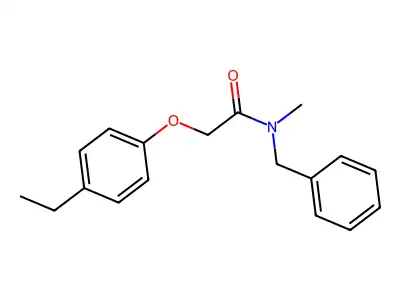 N-苄基-2-(4-乙苯氧基)-N-甲基乙酰胺 structure
