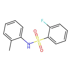 2-fluoro-N-(2-methylphenyl)benzenesulfonamide structure