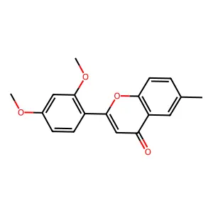 2-(2,4-Dimethoxyphenyl)-6-methylchromen-4-one structure