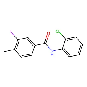 N-(2-chlorophenyl)-3-iodo-4-methylbenzamide structure