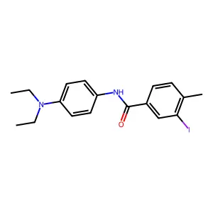 N-[4-(diethylamino)phenyl]-3-iodo-4-methylbenzamide structure