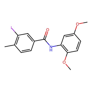 N-(2,5-dimethoxyphenyl)-3-iodo-4-methylbenzamide structure