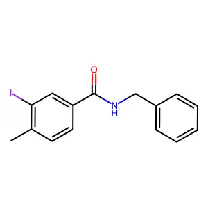 N-benzyl-3-iodo-4-methylbenzamide structure