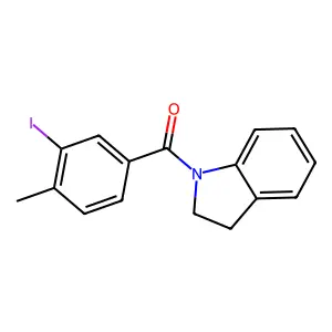 1-(3-Iodo-4-methylbenzoyl)indoline structure