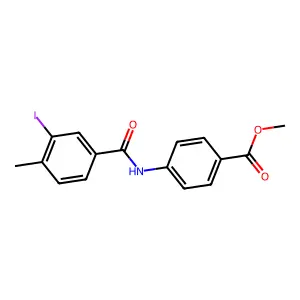 Methyl 4-[(3-iodo-4-methylbenzoyl)amino]benzoate structure