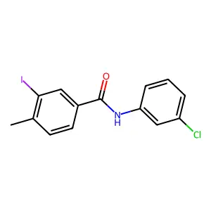 N-(3-chlorophenyl)-3-iodo-4-methylbenzamide structure