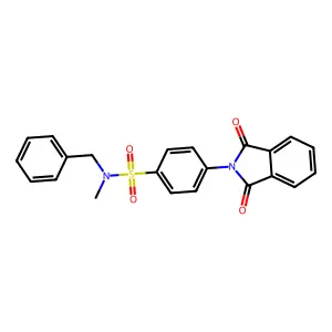N-benzyl-4-(1,3-dioxo-1,3-dihydro-2H-isoindol-2-yl)-N-methylbenzenesulfonamide structure