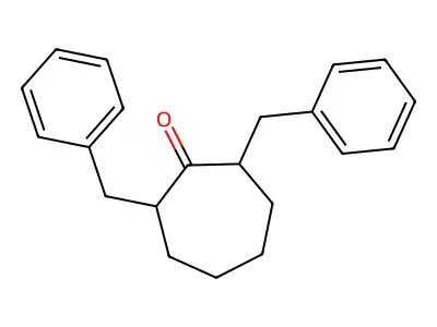 2,7-Dibenzylcycloheptanone structure