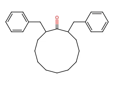 2,12-Dibenzylcyclododecanone structure