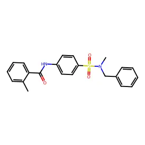 N-(4-{[benzyl(methyl)amino]sulfonyl}phenyl)-2-methylbenzamide structure