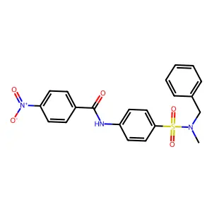 N-(4-{[benzyl(methyl)amino]sulfonyl}phenyl)-4-nitrobenzamide structure