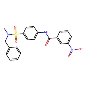 N-(4-{[benzyl(methyl)amino]sulfonyl}phenyl)-3-nitrobenzamide structure