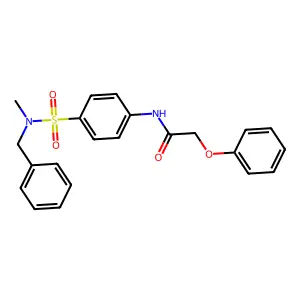 N-[4-[benzyl(methyl)sulfamoyl]phenyl]-2-phenoxyacetamide structure