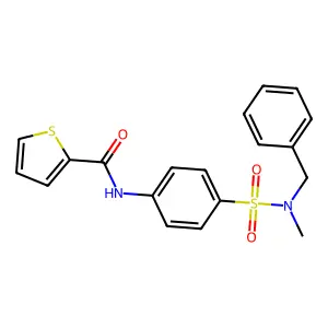 N-(4-{[benzyl(methyl)amino]sulfonyl}phenyl)-2-thiophenecarboxamide structure