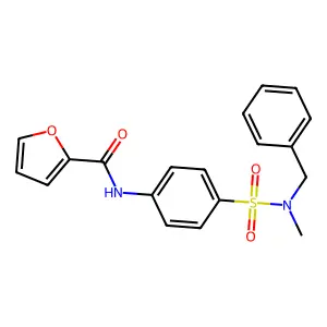 N-(4-{[benzyl(methyl)amino]sulfonyl}phenyl)-2-furamide structure