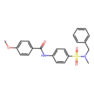 N-(4-{[benzyl(methyl)amino]sulfonyl}phenyl)-4-methoxybenzamide structure