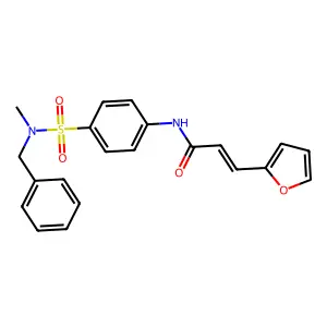 (E)-N-(4-(N-benzyl-N-methylsulfamoyl)phenyl)-3-(furan-2-yl)acrylamide structure
