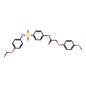 N-[4-[(4-ethoxyphenyl)sulfamoyl]phenyl]-2-(4-methoxyphenoxy)acetamide structure