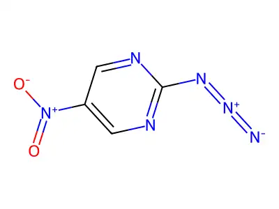 2-Azido-5-nitropyrimidine structure