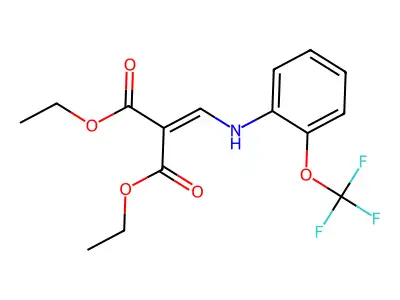 1,3-Diethyl 2-[[[2-(trifluoromethoxy)phenyl]amino]methylene]propanedioate structure