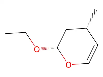 (2S,4S)-2-ethoxy-4-methyl-3,4-dihydro-2H-pyran structure