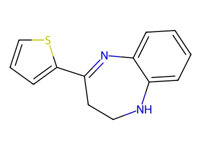 4-(2-Thienyl)-2,3-dihydro-1H-1,5-benzodiazepine structure