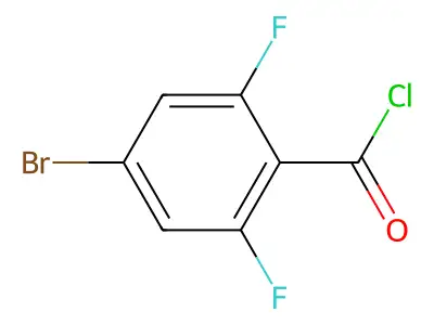 4-Bromo-2,6-difluorobenzoyl chloride structure