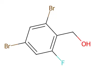 2,4-Dibromo-6-fluorobenzyl alcohol structure