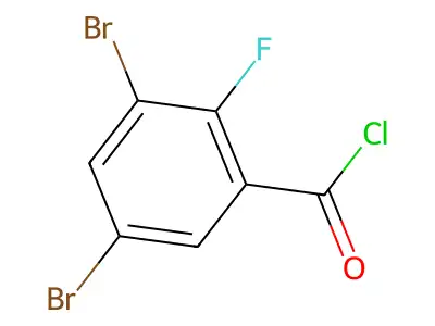 3,5-Dibromo-2-fluorobenzoyl chloride structure
