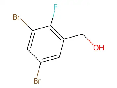 3,5-Dibromo-2-fluorobenzyl alcohol structure