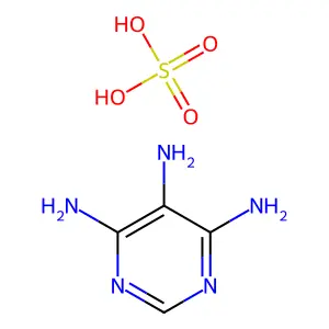 4,5,6-嘧啶三胺硫酸盐(1:1) structure