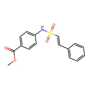 methyl 4-[[(E)-2-phenylethenyl]sulfonylamino]benzoate structure