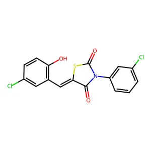 5-(5-Chloro-2-hydroxybenzylidene)-3-(3-chlorophenyl)-1,3-thiazolidine-2,4-dione structure