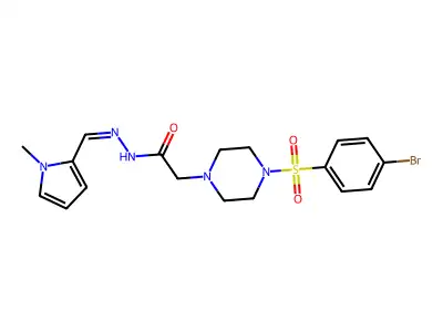 C18H22BrN5O3S structure