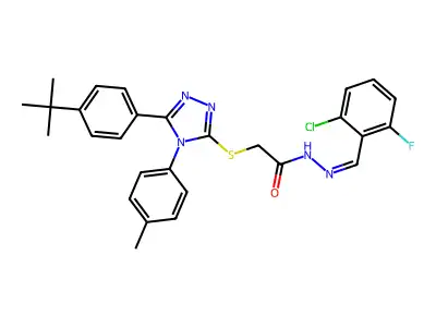 C28H27ClFN5OS structure