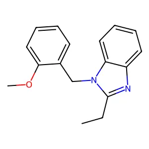 2-Ethyl-1-[(2-methoxyphenyl)methyl]benzimidazole structure