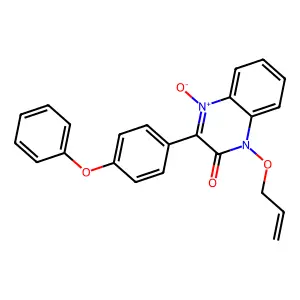 4-Oxido-3-(4-phenoxyphenyl)-1-prop-2-enoxyquinoxalin-4-ium-2-one structure