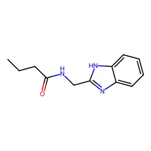 N-(1H-1,3-benzodiazol-2-ylmethyl)butanamide structure