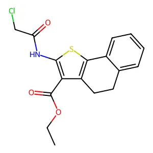 Ethyl 2-[(chloroacetyl)amino]-4,5-dihydronaphtho[1,2-b]thiophene-3-carboxylate structure