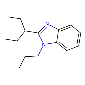 2-Pentan-3-yl-1-propylbenzimidazole structure