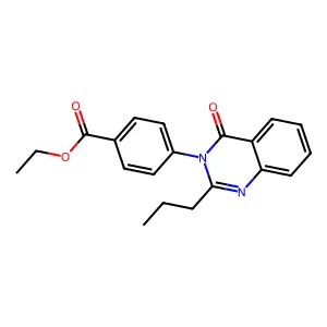 ethyl 4-(4-oxo-2-propylquinazolin-3(4H)-yl)benzoate structure